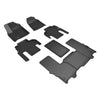 3D MAXpider Compatible with JEEP WAGONEER 7-SEAT 2022-2025 KAGU BLACK R1 R2 R3