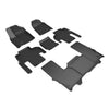 3D MAXpider Compatible with JEEP GRAND WAGONEER 7-SEAT 2022-2025 KAGU BLACK R1 R2 R3