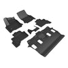 3D MAXpider Compatible with LEXUS GX 5-SEAT (5 Seat FITS Cool Box ONLY) 2024-2025 KAGU BLACK R1 R2 UNDER 2ND ROW LINER
