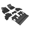 3D MAXpider Compatible with LEXUS GX 6-SEAT (6 Seat TRIM FOR R2 Cool Box) 2024-2025 KAGU BLACK R1 R2 R3