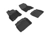 3D MAXpider Compatible with NISSAN LEAF 2013-2019 KAGU BLACK R1 R2