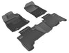 3D MAXpider Compatible with TOYOTA 4RUNNER 5-SEAT 2010-2012 KAGU BLACK R1 R2