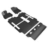 3D MAXpider Compatible with TOYOTA SIENNA 8-SEAT 2021-2025 KAGU BLACK R1 R2 R3 (SOME TRIMMING REQUIRED)