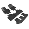 3D MAXpider Compatible with TOYOTA HIGHLANDER GASOLINE 2ND ROW BUCKET 2020-2026 KAGU BLACK R1 R2 R3