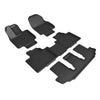 3D MAXpider Compatible with TOYOTA HIGHLANDER 2020-2026 HYBRID 2ND ROW BENCH KAGU BLACK R1 R2 R3