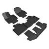 3D MAXpider Compatible with TOYOTA HIGHLANDER HYBRID 2ND ROW BUCKET 2020-2026 KAGU BLACK R1 R2 R3