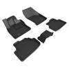 3D MAXpider Compatible with VOLKSWAGEN GOLF GTI GOLF R 2021-2026 KAGU BLACK R1 R2