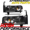 For 1994-2002 Dodge Ram 1500 2500 3500 Black Housing Clear Lens Head Lights