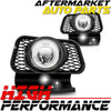 Halo Fog Lights Lamps For Chevy Avalanche Silverado Chrome Housing Clear Lens