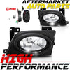 For 2006-2008 Honda Civic 4 Door Sedan Chrome Housing Clear Lens Fog Light Lamp