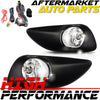 Fog Lights Lamps Kit For 2006-2010 Toyota Yaris 4 Door Chrome Housing Clear Lens