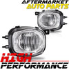 For 2000-2002 Mitsubishi Eclipse Chrome Housing Clear Lens Fog Lights