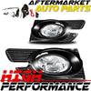 CLEAR LENS BLACK BEZEL OE STYLE BUMPER FOG LIGHT KIT FITS 98-02 HONDA ACCORD 4DR