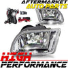 For 2003-2004 Honda Odyssey Clear Lens Chrome Housing Plastic Fog Lights Lamps