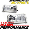 For Chevy Avalanche Silverado Suburban Clear Lens Chrome Housing Fog Lights Pair