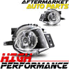 For 2006-2008 BMW E90 3 Series Clear Lens Chrome Housing Bumper Fog Lights Pair