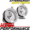 Fog Lights Lamps For Chrysler Dodge Jeep Chrome Housing Clear Lens H10 Bulbs DOT