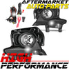 Fog Lights Lamps Kit For 2014-2016 Toyota Highlander  Chrome Housing Clear Lens