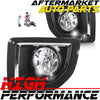Fog Lights Lamps Kit For 2015-2017 GMC Sierra 2500 Chrome Housing Clear Lens