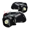 Fog Lights Lamps For 14-16 Jeep Cherokee Chrome Housing Clear Lens Wiring Kit