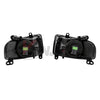 Fog Lights Lamps For 2013-2016 Audi A4 Chrome Housing Clear Lens H8 12v 35 Bulbs
