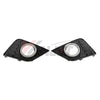 For 2016-2019 Nissan Sentra Fog Lights Lamps Clear Lens Chrome Housing