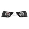 For 2016-2019 Nissan Sentra Fog Lights Lamps Clear Lens Chrome Housing