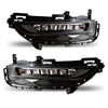 LED Fog Lights Lamps For 16-17 Honda Accord Chrome Coupe 2 DR Housing Clear Lens