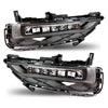 LED Fog Lights Lamps For 16-17 Honda Accord Chrome Coupe 2 DR Housing Clear Lens