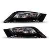 LED Fog Lights Lamps For 16-17 Honda Accord Coupe 2 DR Chrome Housing Clear Lens