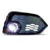LED Fog Lights Lamps For 17-19 Honda Civic Chrome Housing Clear Lens Wiring Kit