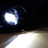 LED Fog Lights Lamps For 17-19 Honda Civic Chrome Housing Clear Lens Wiring Kit