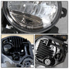 LED Fog Lights Lamps For 17-19 Honda Civic Chrome Housing Clear Lens Wiring Kit