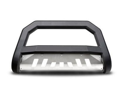 For 1988-1999 Chevy C/K Series 1500 AR Bull Bar - Matte Black W/Aluminum Skid Plate