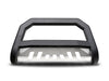 For 1988-2000 Chevy C/K Series 2500/3500 AR Bull Bar - Matte Black W/Aluminum Skid Plate
