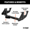 CURT 13901 Class III Multi-Fit Receiver Hitch