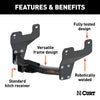 CURT 13903 Class III Multi-Fit Receiver Hitch Fits 06-18 F-150