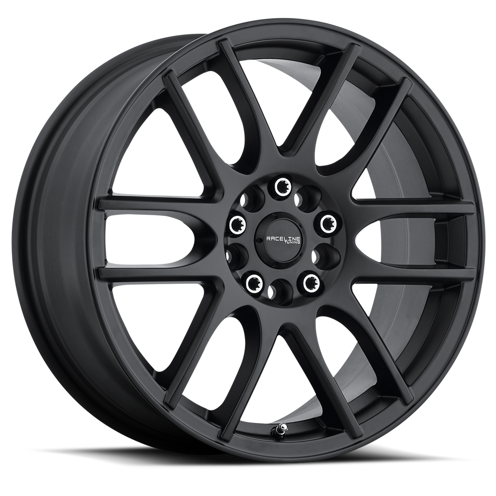 Raceline Wheels 141B Mystique Black 17X7.5 5X108/5X114.3 +40mm