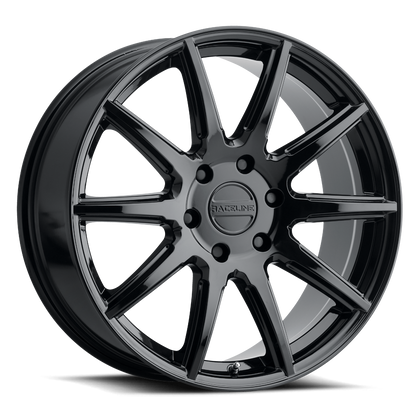Raceline Wheels 159B Spike Gloss Black 20X8.5 6X139.7 +15mm