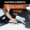 CURT 16075 Q20 Fifth Wheel Hitch Fits 18-20 Titan XD