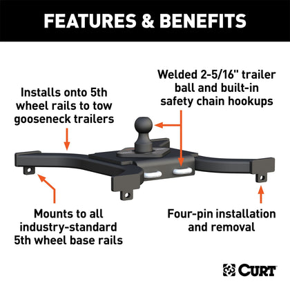 CURT 16085 Spyder Gooseneck