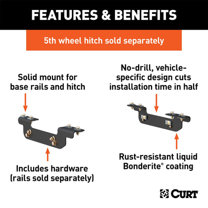 CURT 16411 Fifth Wheel Custom Bracket Kit
