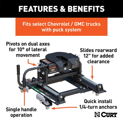 CURT 16667 E16 Fifth Wheel Hitch