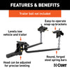 CURT 17052 Weight Distributing Hitch Round Bar