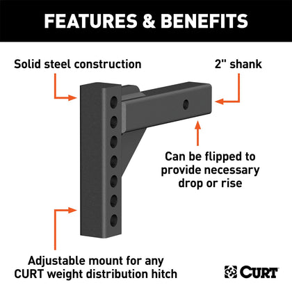 CURT 17100 Adjustable Weight Distribution Shanks
