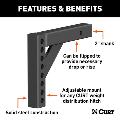 CURT 17120 Adjustable Weight Distribution Shanks