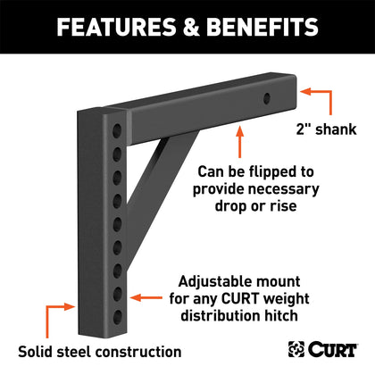 CURT 17122 Adjustable Weight Distribution Shanks