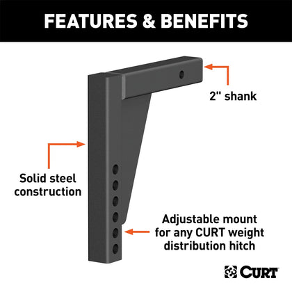 CURT 17124 Adjustable Weight Distribution Shanks