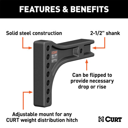 CURT 17131 Adjustable Weight Distribution Shanks