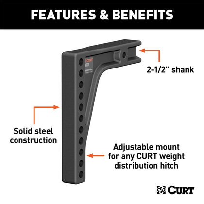 CURT 17132 Adjustable Weight Distribution Shanks